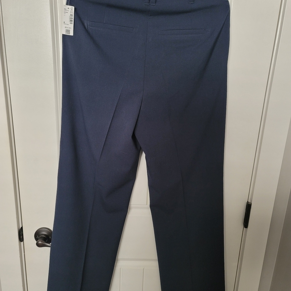 Reitmans Navy Tall Straight Leg  Pants Professional Style - Picture 3 of 8